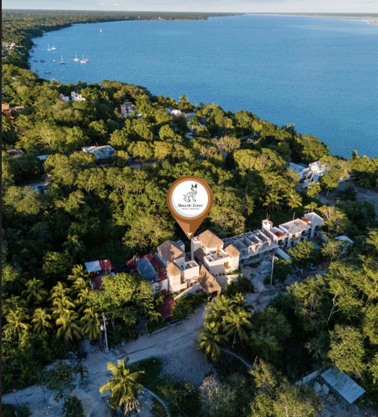 Hotel Alma De Zorro Bacalar Esterno foto